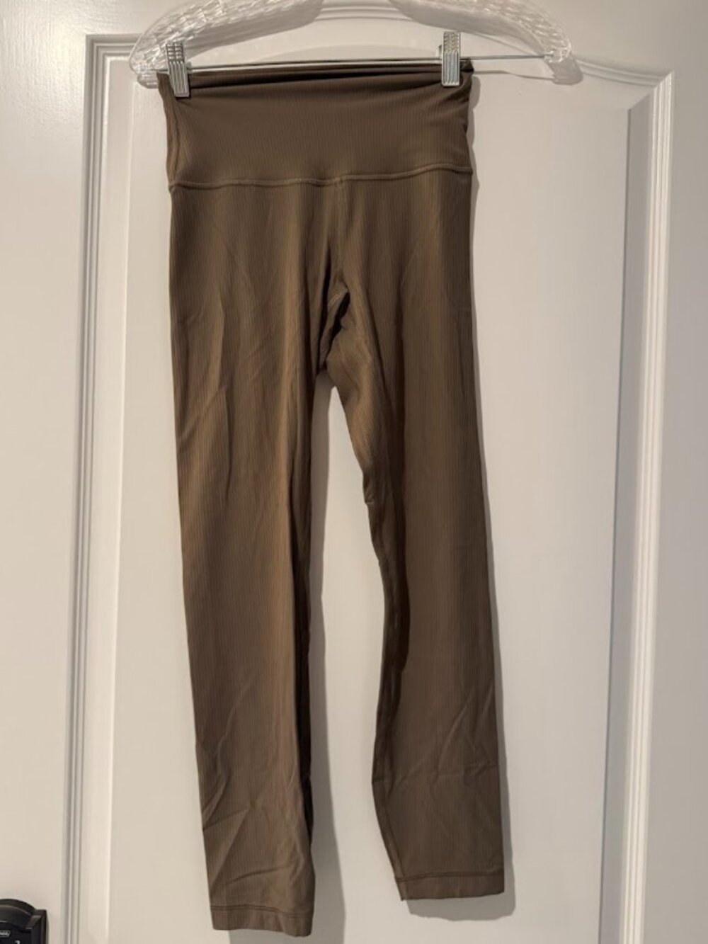 Lululemon Beige Ribbed Leggings | Size 4